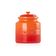 KIT LE CREUSET PRENSA FRANCESA E POTE DE BISCOITO 2,4L EM CERÂMICA LARANJA