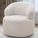 Kit 2 Poltronas Giratórias Sala de Estar Living Orgânico Carmen F04 Bouclê Cru - Lyam Decor