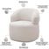 Kit 2 Poltronas Giratórias Sala de Estar Living Orgânico Carmen F04 Bouclê Cru - Lyam Decor