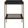 Conjunto Mesa de Centro e Mesa Lateral Para Sala Industrial Indy A03 Nero Dourado - Lyam Decor
