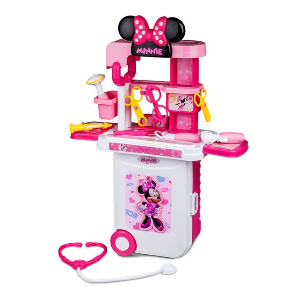Maleta de Viagem Minnie Médico Playset 3 Em 1 Multikids - BR1296 BR1296