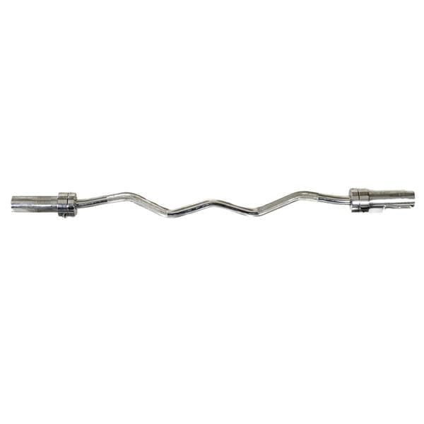 Barra Olímpica Cromada Ez-Curl (W) 1,20M Wellness - WK025 WK025