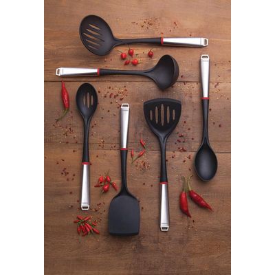 Colher Furada Nylon Moderne Preto Tramontina