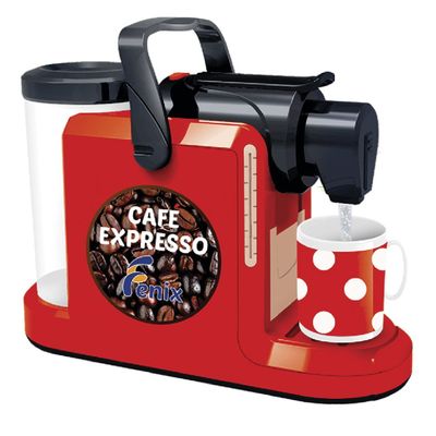 Brinquedo Infantil Máquina de Café - Café Expresso - Vermelho - EXP-538 - Fenix