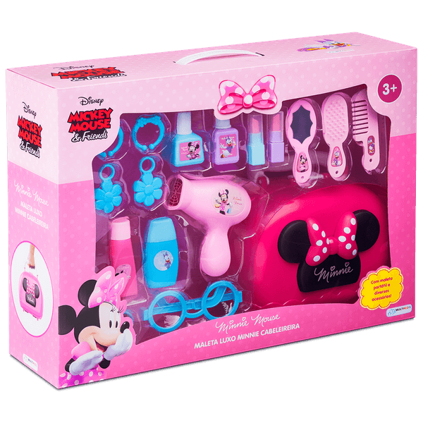 Maleta Luxo Minnie Cabeleireira Com Acessórios Multikids - BR1563 BR1563 Maleta Luxo Minnie Cabeleireira Com Acessórios Multikids - BR1563 BR1563