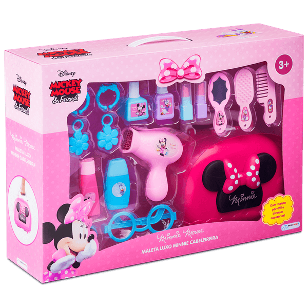 Maleta Luxo Minnie Cabeleireira Com Acessórios Multikids - BR1563 BR1563