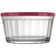 Conjunto de Tigelas Copo Americano em Vidro e Plástico 600 ml 12 Peças Transparente com Colorido