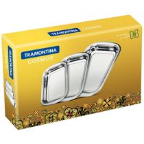 Conjunto de Assadeiras Tramontina Inox Cosmos 3 Peças
