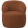 Kit 2 Poltronas Giratórias Sala de Estar Living Orgânico Carmen F04 Veludo Telha - Lyam Decor