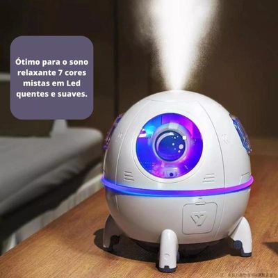 Umidificador De Ar Luminária Usb Astronauta