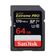 Memória Sdxc 64Gb Sandisk Extreme Pro Classe 10 95Mb/S