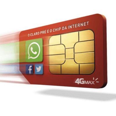 Kit 10 Chip Claro 4G Pré-Pago Para Qualquer Ddd Atacado