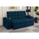 Sofá Confort Premium 1,70m Assento Retrátil-reclinável Porta Copos E Usb Suede Azul - X Sofas