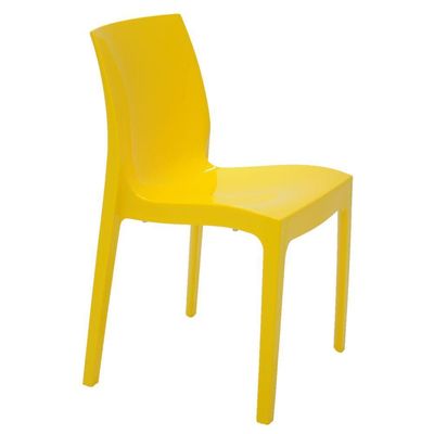 Cadeira Tramontina Alice Polida Em Polipropileno Amarelo
