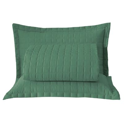 Kit Cobre Leito Colcha Monaco Casal Dupla Face 3 Peças - Verde