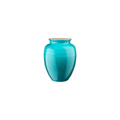 KIT LE CREUSET VASO FLOWER E VASO CLÁSSICO 15CM AZUL CARIBE