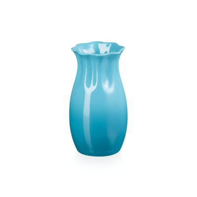 KIT LE CREUSET VASO FLOWER E VASO CLÁSSICO 15CM AZUL CARIBE