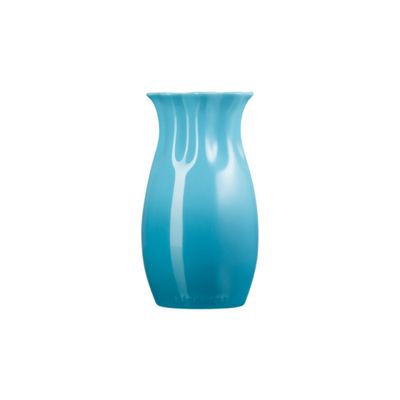 KIT LE CREUSET VASO FLOWER E VASO CLÁSSICO 15CM AZUL CARIBE