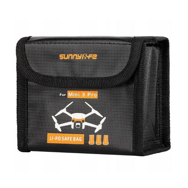 Case Antichamas para 3 Baterias do Drone DJI Mini 3 Pro - Sunnylife