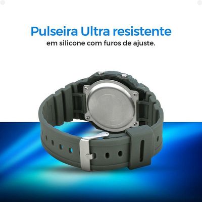 Relogio Infantil Digital Silicone Criança Menino + Caixa Criança Cronometro Original Prova Dagua