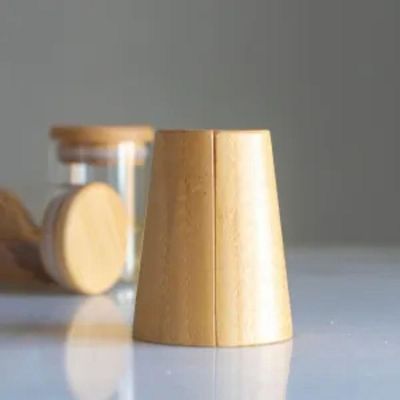 Kit Saleiro E Pimenteiro Em Bambu Ecokitchen 2 Pçs
