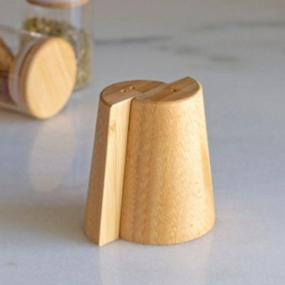 Kit Saleiro E Pimenteiro Em Bambu Ecokitchen 2 Pçs