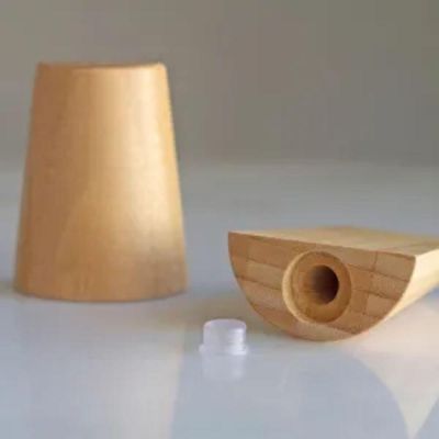 Kit Saleiro E Pimenteiro Em Bambu Ecokitchen 2 Pçs