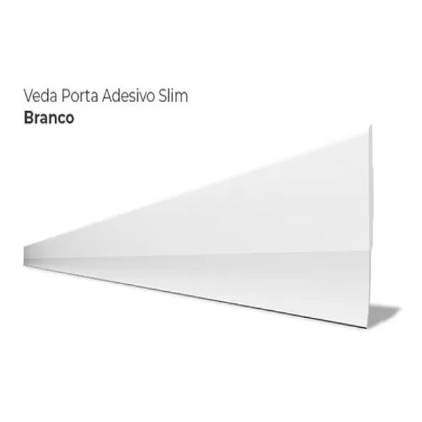 Veda Porta Adesivo - Slim - Branco - 80 cm