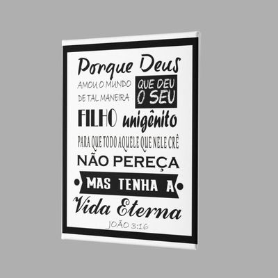 Placa Decorativa Fé E Religião - João 13:16 - 30x45cm