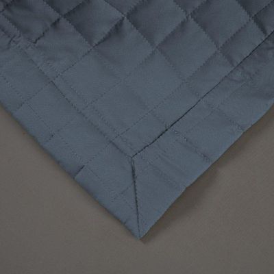 Kit Cobre Leito Colcha Bellini Casal Padrão Dupla Face Percal 300 Fios Textura Matelassê 3 Peças - Azul