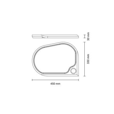 Tábua Para Churrasco Tramontina Folium Fsc 45 Cm