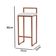 Kit 3 Banquetas Bistrô Alta Industriais Em Aço Dori Cobre Assento Suede Branco Marrom