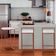 Kit 3 Banquetas Bistrô Alta Industriais Em Aço Dori Cobre Assento Suede Branco Marrom