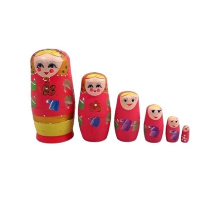 Matrioska Russa Rosab 6 Bonecas Uma Dentro Da Outra 14 Cm