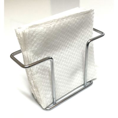 Porta Guardanapo de Mesa Suporte Papel Toalha Cromado Organização Cozinha