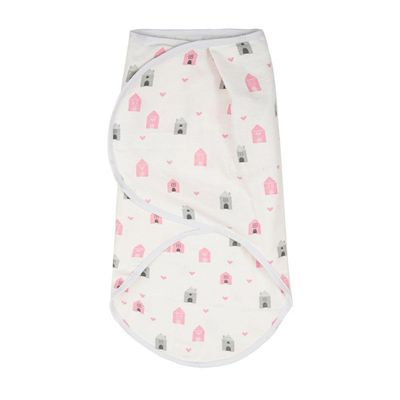 Cueiro Ajustável Swaddle Compose Casinha 70 x 62Cm Papi