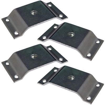 Kit 4 Chapinhas Chapa Elevada Fixação Pés Palito Rosca 5/16 Zincado G59