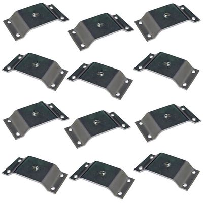 Kit 12 Chapinhas Chapa Elevada Fixação Pés Palito Rosca 5/16 Zincado G59