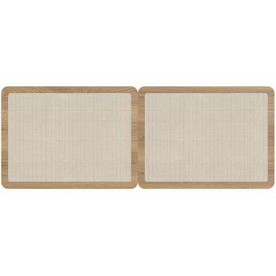 Cabeceira Casal Queen 160cm e 2 Mesas Laterais 1 Gaveta Madeira Moss A03 Hanover Roble - Lyam Decor