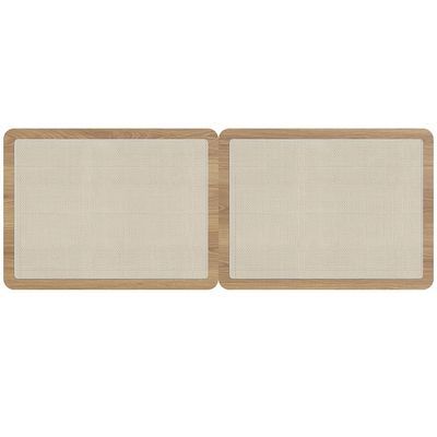 Cabeceira Casal Queen 160cm e 2 Mesas Laterais 2 Gavetas Madeira Moss A03 Hanover Roble - Lyam Decor