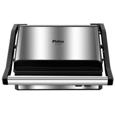 Grill e Sanduicheira PGR21PI em Aço Inox Philco Preto e Inox / 110V