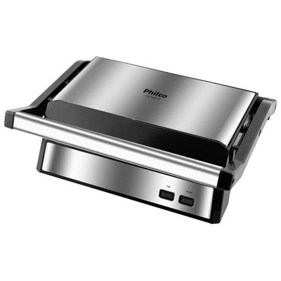 Grill e Sanduicheira PGR21PI em Aço Inox Philco Preto e Inox / 110V