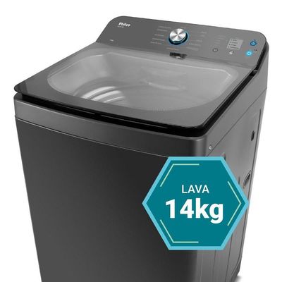 Máquina de Lavar 14 Kg Philco Preto PLR14B 12 Programas de Lavagem 220V