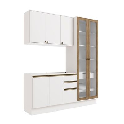 Cozinha Compacta Celeste Kappesberg 100% Mdf Branco 192cm