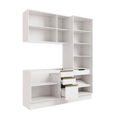 Cozinha Compacta Celeste Kappesberg 100% Mdf Branco 192cm