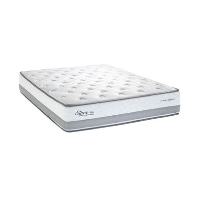Colchão Casal Herval Silver com Pillow Top e Molas Ensacadas 30x138x188cm Cinza
