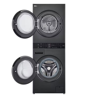 Lavadora e Secadora LG 14kg Smart WashTower com Inteligência Artificial AIDD WK14BS6A Preto / 220V