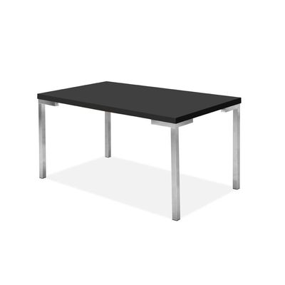 Mesa de Jantar Aço Nobre Kansas com 6 Cadeiras Preto