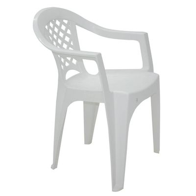 Cadeira Com Braços Em Polipropileno Branco Tramontina Iguape Basic - Tramontina