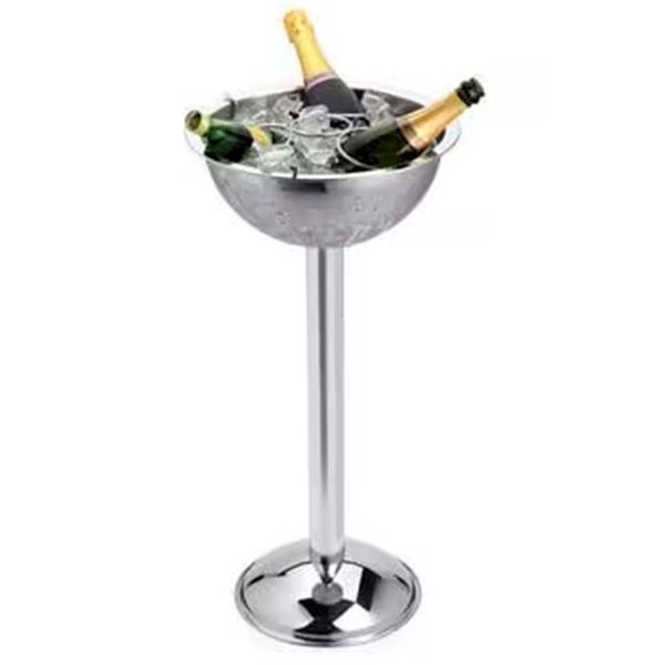 Champagneira com Grelha e Pedestal Forma 2090 em Aço Inox - 6 L Inox
